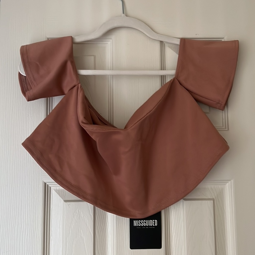 Missguided Off the shoulder crop top